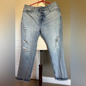 Old Navy Medium Blue Slouchy Straight Jeans